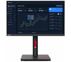 21,5" Lenovo ThinkVision T22i-30 schwarz / IPS / 1920 x 1080 / 4 ms / 250 cd / 1000:1 / DP+HDMI+VGA / VESA / Pivot