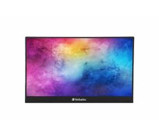 14" Verbatim PM-14 schwarz / IPS / FHD 1920 x 1080 / 16:9 / 6 ms / 300 cd-m2 / 1200:1 / USB-C / HDMI / tragbar