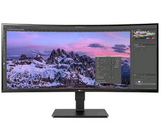 35" LG 35BN77CP-B schwarz / VA / 3440 x 1440 / 21:9 / 2500:1 / 300cd-m2 / DP+HDMI+USB-C / VESA / Lautsprecher