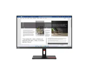 27" Lenovo LCD S27i-30 schwarz / IPS / 1920x1080 / 6ms / 300cd-m2 / 1300:1 / DP+HDMI+VGA / Pivot / VESA / Lautsprecher