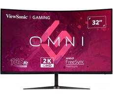 32" ViewSonic VX3218C-2K schwarz / VA / 1920 x 1080 / 16:9 / 1ms / 3500:1 / 300cd-m2 / HDMI + DP / VESA / Lautsprecher