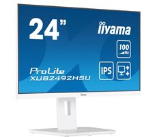 24" IIYAMA Prolite XUB2492HSU- W6 weiß / IPS / 1920x1080 / 16:9 / 0,4ms / 1300:1 / 250cd / Lautsprecher / HDMI / DP