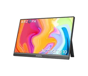 16" Arzopa Z1RC schwarz / 2560x1600 / 16:10 / 60 Hz / 500cd-m2 / miniHDMI + USB-C / Lautsprecher 