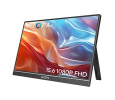 15,6" Arzopa A1 schwarz / IPS / 1920x1080 / 16:9 / 60Hz / 220 cd-m2 / miniHDMI + USB-C / Lautsprecher 