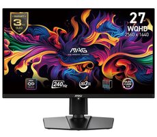 26,5" MSI MAG 271QPX QD-OLED E2 schwarz / 2560 x 1440 / QD-OLED / 16:9 / 0,03 ms / 1000 cd-m2 / HDMI + DP + USB-C / VESA 