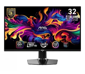 31,5" MSI MAG 321UP QD-OLED schwarz / 3840 x 2160 / QD-OLED / 16:9 / 0,03 ms / 1000 cd-m2 / HDMI + DP + USB-C / VESA 