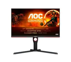 Ausgepackt - 27" AOC AGON Q27G3XMN/BK schwarz / LED / 2560 x 1440 / 16:9 / 1ms / 1000cd-m2 / HDMI + DP / VESA / ausgepackt