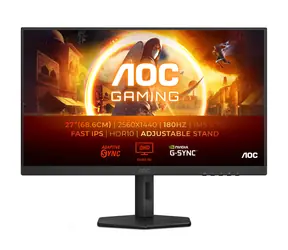 27" AOC Gaming Q27G4XF schwarz / IPS / 2560x1440 / 16:9 / 1ms / 80mil:1 / 300cd-m2 / HDMI + DP / VESA