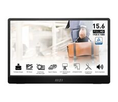 15.6" MSI PRO MP161 E2 schwarz / 1920x1080 / IPS / 4ms / 16:9 / 800:1 / 250 cd-m2 / Mini-HDMI + USB-C / tragbar