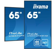 65" IIYAMA ProLite LH6541UHS-B1AG schwarz / VA / 3840x2160 / 16:9 / 6,5ms / 5000:1 / 500cd / Lautsprecher / HDMI / USB