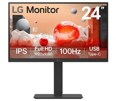 23,8" LG 24BA650-B schwarz / IPS / 16:9 / 1920x1080 / 5ms / 100Hz / 250cd/m2 / 1300:1 / HDMI & DP
