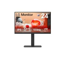 23,8" LG 24BA750-B schwarz / IPS / 16:9 / 1920x1080 / 5ms / 100Hz / 250cd/m2 / 910:1 / HDMI & DP