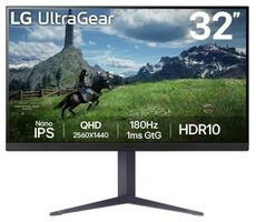 31,5" LG 32GS85QX-B schwarz / IPS / 2560 x 1440 / 16:9 / 1000:1 / 350dc-m2 / HDMI & DP / VESA
