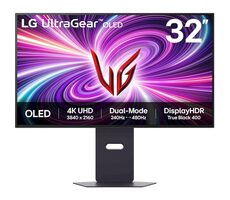 31,5" LG 32GS95UV-B schwarz / OLED / 3840 x 2160 / 16:9 / 1,5M:1 / 275cd-m2 / HDMI & DP / VESA