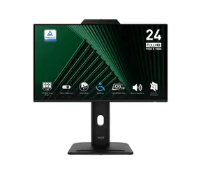 23,8" MSI Pro MP242 schwarz / IPS / 1920 x 1080 / 16:9 / 1ms / 1500:1 / 300cd-m2 / HDMI + DP + VGA / VESA / Pivot