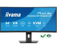 34" IIYAMA Prolite XCB3497WQSNP-B1 schwarz / VA / 3440x1440 / 21:9 / 0,4ms / 3000:1 / 350cd / HDMI+DP+USB-C / Lautsprecher
