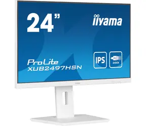 24" IIYAMA ProLite XUB2497HSN-W2 weiß / IPS / 1920x1080 / 16:9 / 1 ms / 1300:1 / 300 cd/m / HDMI / DP / USB-C / Angebot