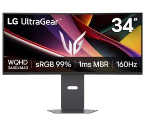 34" LG 34G600A-B Schwarz / VA / 3440 x 1440 / 21:9 / 4000:1 / 300 cd/m / HDMI / DP / VESA
