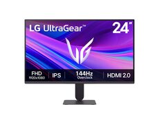 23,8" LG 24G411A-B Schwarz / IPS / 16:9 / 1920 x 1080 / 5 ms / 144 Hz / 250 cd/m / 1500:1 / HDMI & DP