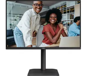 24" AOC X24E4U schwarz / IPS / 1920 x 1200 / 16:10 / 4 ms / 1500:1 / 300 cd/m / HDMI + DP + VGA / VESA
