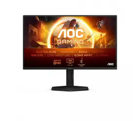 24,5" AOC Gaming 25G4SXU Schwarz / IPS / 1920 x 1080 / 16:9 / 1 ms / 1000:1 / 400 cd/m / HDMI + DP / VESA