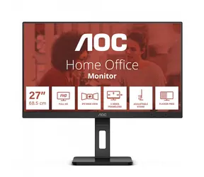 27" AOC 27E3QAF schwarz / IPS / 1920x1080 / 16:9 / 4 ms / 1000:1 / 300 cd/m / HDMI + DP + VGA / VESA