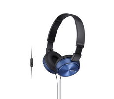 Sony MDR-ZX310AP Blau / Kopfhörer mit Trageriemen / integriertes Mikrofon / 30-mm-Lautsprecher / 98 dB