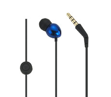 PerfectSound s201 Kopfhörer blau / In-Ear / mit Mikrofon / Metall / 18 Ohm / 3,5 Klinke