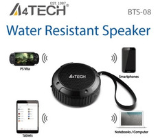 A4Tech BTS-08 / wasserdichter Bluetooth 4.0 Lautsprecher / schwarz