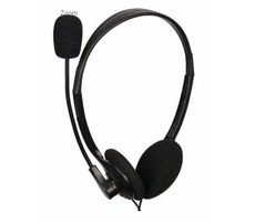 C-tech MHS-123 / Kopfhörer mit Mikrofon / schwarz