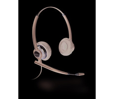 Plantronics EncorePro HW720 / Binaurales Headset mit Clip / Schwarz