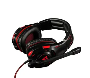 Modecom Volcano GHOST schwarz / Gaming-Kopfhörer mit Mikrofon / USB 2.0 / LED-Hintergrundbeleuchtung