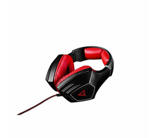 Modecom Volcano Rage schwarz-rot / Gaming-Kopfhörer mit Mikrofon / 2x3 mm Klinke / LED-Hintergrundbeleuchtung