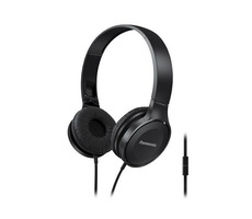Panasonic RP-HF100ME-K schwarz / Stereo-Kopfhörer mit Mikrofon / 3,5-mm-Klinke / Outdoor 