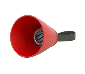 SALI Bluetooth-Lautsprecher 3W rot / Lautstärkeregelung / faltbar / wasserdicht / Bluetooth + USB + 3,5-mm-Buchse