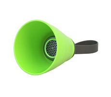 SALI Bluetooth-Lautsprecher 3W grün / Lautstärkeregelung / faltbar / wasserdicht / Bluetooth + USB + 3,5-mm-Buchse