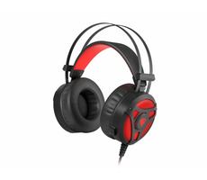 Natec Genesis Neon 360 schwarz-rot / Gaming-Headset mit Mikrofon / 2x Klinke + USB