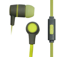Vakoss SK-214G grau / Stereo-In-Ear-Kopfhörer mit Mikrofon / Silikon