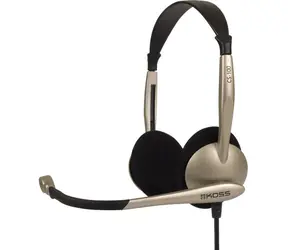 Koss CS100 / Kopfhörer mit Mikrofon / 2,5m / 2x 3,5mm Klinke / ohne Code