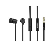 Swissten Earbuds Dynamic YS-500 schwarz / Kopfhörer mit Mikrofon / 3,5-mm-Klinke / 1,2 m