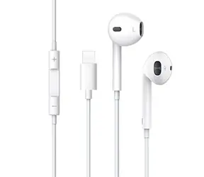 USAMS EP-24 In-Ear-Kopfhörer mit Mikrofon weiß / Lightinig