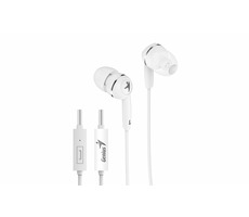 Genius Kopfhörer HS-M320 weiß / mit Mikrofon / 4-poliger 3,5-mm-Klinkenstecker
