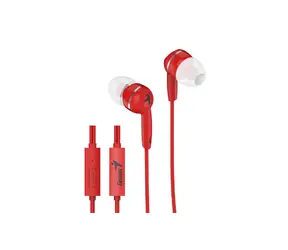 Genius Kopfhörer HS-M320 rot / mit Mikrofon / 4Pin 3,5mm Klinke