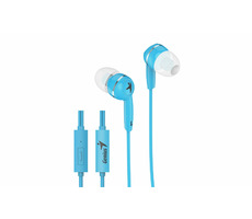 Genius Kopfhörer HS-M320 blau / mit Mikrofon / 4Pin 3,5mm Klinke