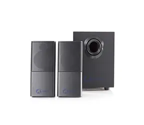 Nedis GSPR10021BK - Gaming-Lautsprecher Schwarz / 2.1 / USB-Stromversorgung / 3,5-mm-Klinke / RMS 11 W