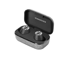 Sennheiser MOMENTUM True Wireless, schwarz / Kabellose In-Ear-Kopfhörer / Bluetooth 5.0 / Akkulaufzeit bis zu 4 Stunden / Ladecase