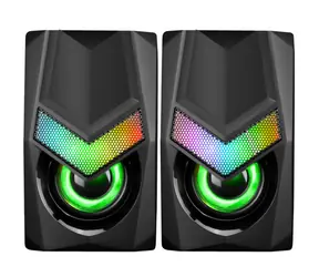 Marvo SG118 schwarz / Lautsprecher / RGB / 3 W x2 / 150 Hz - 20 kHz / 3,5 mm + USB-Stromversorgung / 1,2 m