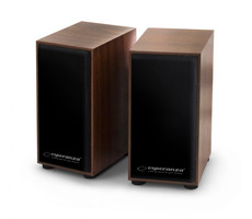 Esperanza EP122 FOLK Farbe Holz / Lautsprecher / 2.0 / 2x3W / USB / 3,5 mm