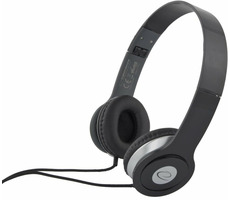 Esperanza EH145K Techno schwarz / Stereo-Kopfhörer / 3,5-mm-Klinke / faltbar / Lautstärkeregler / 3 m