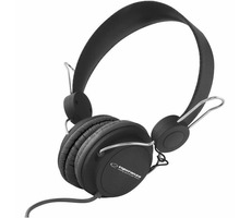 Esperanza EH148K Sensation schwarz / Stereo-Kopfhörer / 3,5-mm-Klinke / Lautstärkeregler / 3 m